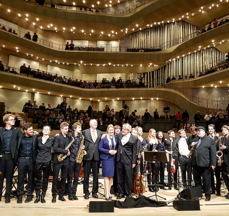 BuJazzO in der Elbphilharmonie Hamburg mit Franziska Giffey
